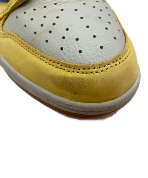 NIKE（ナイキ）NIKE (ナイキ) Travis Scott (トラヴィススコット) AIR JORDAN1(エアジョーダン1) ローカットスニーカー イエロー×ブルー サイズ:26.5cmの古着・服飾アイテム