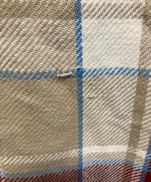 big mac（ビッグマック）big mac (ビッグマック) チェック ネルシャツ 長袖シャツ ベージュ×レッド サイズ:Lの古着・服飾アイテム