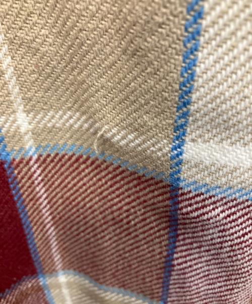 big mac（ビッグマック）big mac (ビッグマック) チェック ネルシャツ 長袖シャツ ベージュ×レッド サイズ:Lの古着・服飾アイテム