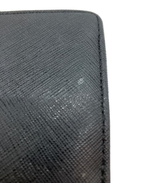 Vivienne Westwood（ヴィヴィアンウエストウッド）Vivienne Westwood (ヴィヴィアンウエストウッド) SMALL FRAME WALLET サフィアーノ レザー3つ折り財布 ブラックの古着・服飾アイテム