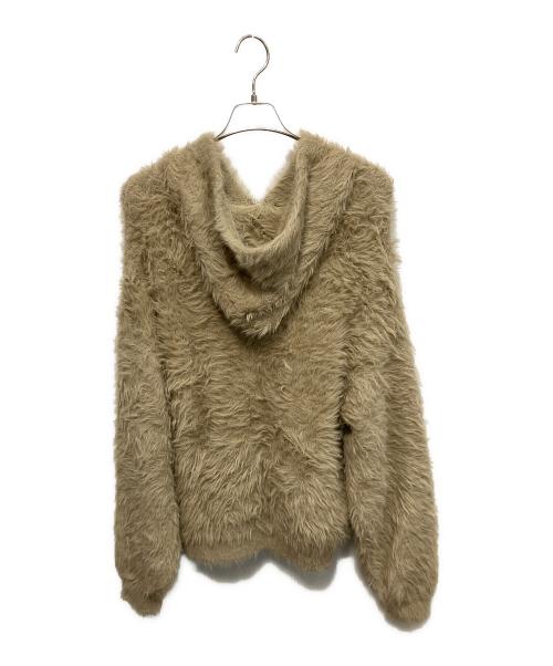 THUG CLUB（サグ クラブ）THUG CLUB (サグ クラブ) Pack Fur Zip-up Hoodie ジップパーカー ブラウン サイズ:2の古着・服飾アイテム