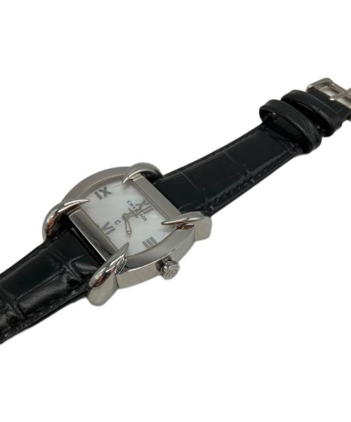 CHARRIOL（シャリオール）CHARRIOL (シャリオール) クォーツ レザーベルト 00542 リストウォッチ ホワイトの古着・服飾アイテム