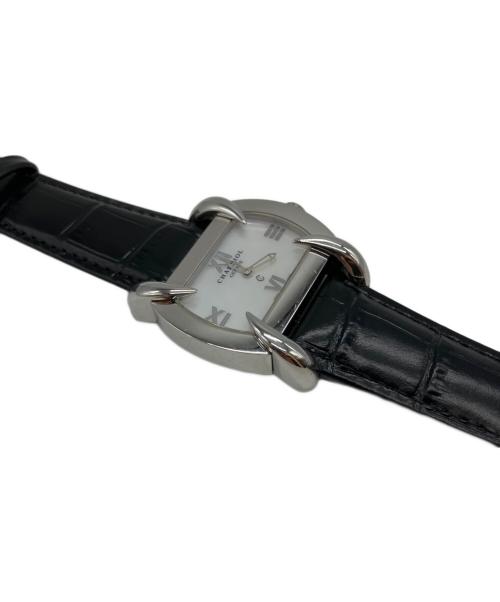 CHARRIOL（シャリオール）CHARRIOL (シャリオール) クォーツ レザーベルト 00542 リストウォッチ ホワイトの古着・服飾アイテム