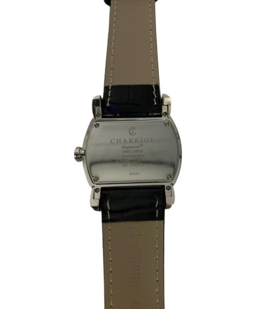 CHARRIOL（シャリオール）CHARRIOL (シャリオール) クォーツ レザーベルト 00542 リストウォッチ ホワイトの古着・服飾アイテム