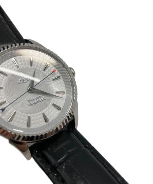 Vivienne Westwood（ヴィヴィアンウエストウッド）Vivienne Westwood (ヴィヴィアンウエストウッド) クォーツ レザーベルト(社外品) リストウォッチ ホワイトの古着・服飾アイテム