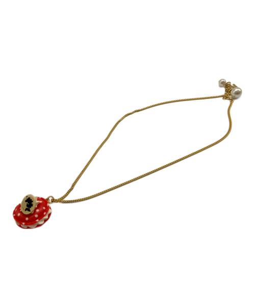 Q-pot.（キューポット）Q-pot. (キューポット) DISNEY (ディズニー) ミニー ポルカドットマカロン ネックレスの古着・服飾アイテム