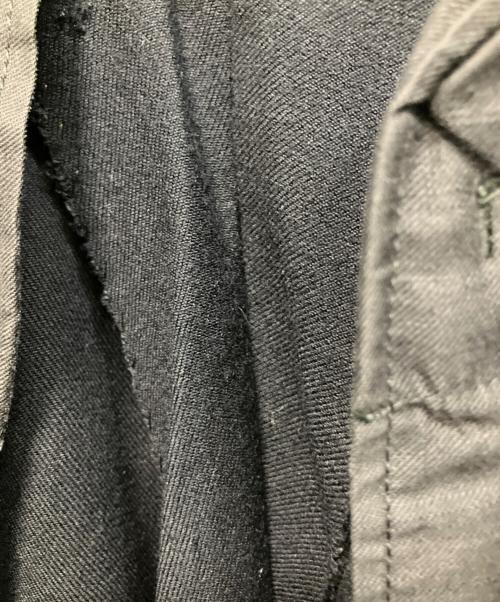 不明（フメイ）不明 (フメイ) 60s CONMARジップ ウールギャバ？ ヴィンテージスラックス ブラック サイズ:W30の古着・服飾アイテム