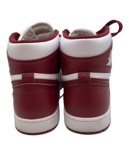 NIKE（ナイキ）NIKE (ナイキ) ジョーダン 1 レトロ ハイ OG ハイカットスニーカー ボルドー×ホワイト サイズ:27cmの古着・服飾アイテム