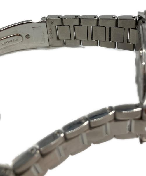 SEIKO（セイコー）SEIKO (セイコー) 電波ソーラー SSブレスレット クロノグラフ ブラックの古着・服飾アイテム