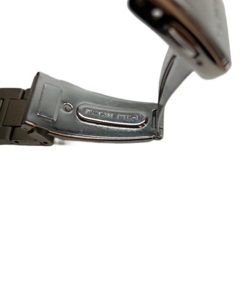 SEIKO（セイコー）SEIKO (セイコー) 電波ソーラー SSブレスレット クロノグラフ ブラックの古着・服飾アイテム