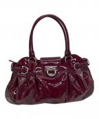 Salvatore Ferragamoサルヴァトーレ フェラガモ）の古着「ガンチーニ AB-21 5370 ハンドバッグ」｜レッド