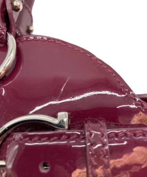 Salvatore Ferragamo（サルヴァトーレ フェラガモ）Salvatore Ferragamo (サルヴァトーレ フェラガモ) ガンチーニ AB-21 5370 ハンドバッグ レッドの古着・服飾アイテム