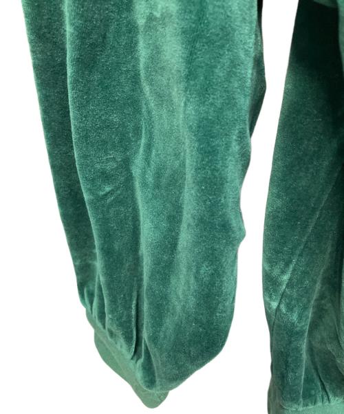 Yves Saint Laurent（イヴサンローラン）Yves Saint Laurent (イヴサンローラン) ベロア ロゴ刺繍 80-90sトレーナー グリーン サイズ:Mの古着・服飾アイテム