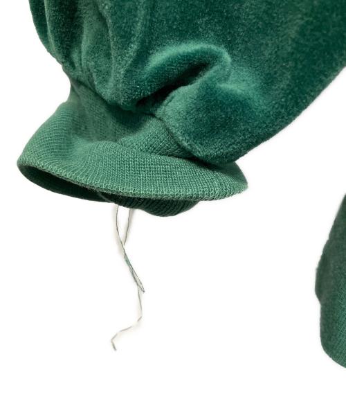 Yves Saint Laurent（イヴサンローラン）Yves Saint Laurent (イヴサンローラン) ベロア ロゴ刺繍 80-90sトレーナー グリーン サイズ:Mの古着・服飾アイテム