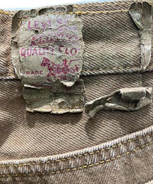 LEVI'S（リーバイス）LEVI'S (リーバイス) ケミカルウォッシュデニムパンツ ブラウン サイズ:W32の古着・服飾アイテム