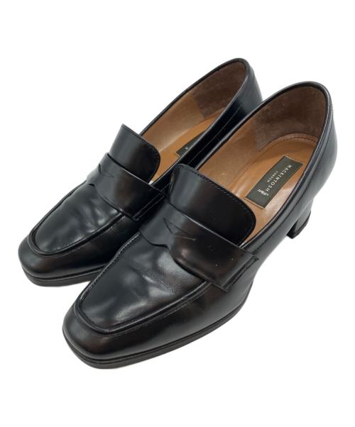 MACKINTOSH LONDON（マッキントッシュ ロンドン）MACKINTOSH LONDON (マッキントッシュ ロンドン) ヒールローファー ブラック サイズ:22.5cmの古着・服飾アイテム