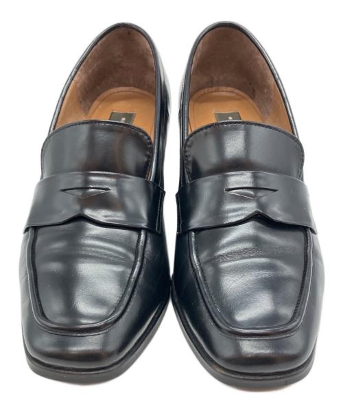 MACKINTOSH LONDON（マッキントッシュ ロンドン）MACKINTOSH LONDON (マッキントッシュ ロンドン) ヒールローファー ブラック サイズ:22.5cmの古着・服飾アイテム