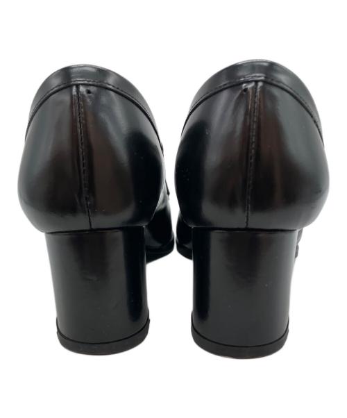 MACKINTOSH LONDON（マッキントッシュ ロンドン）MACKINTOSH LONDON (マッキントッシュ ロンドン) ヒールローファー ブラック サイズ:22.5cmの古着・服飾アイテム