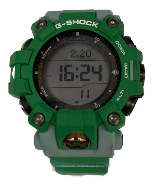 CASIO（カシオ）CASIO (カシオ) MSTER OF G LAND EARTH WATCHコラボモデル ソーラー充電 デジタルウォッチ グリーンの古着・服飾アイテム