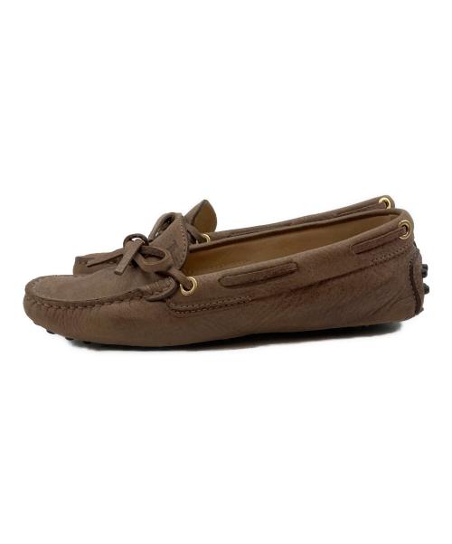 TOD'S（トッズ）TOD'S (トッズ) ドライビングシューズ ブラウン サイズ:34の古着・服飾アイテム