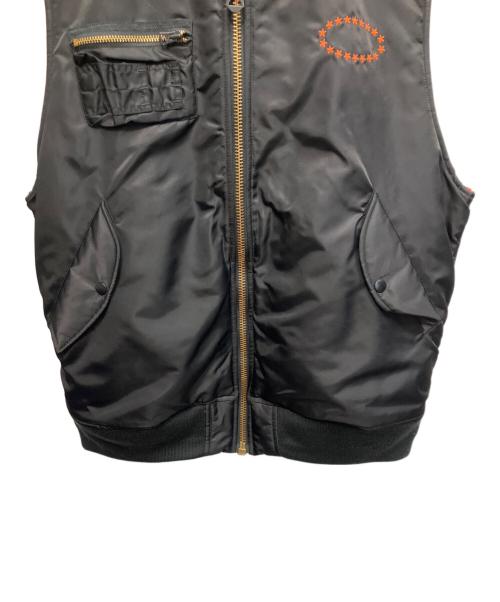 AFB（エーエフビー）AFB (エーエフビー) PEACE MA-1 VEST 中綿ベスト ブラック サイズ:XLの古着・服飾アイテム