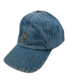 POLO RALPH LAUREN（ポロ・ラルフローレン）の古着「デニムキャップ」｜ブルー