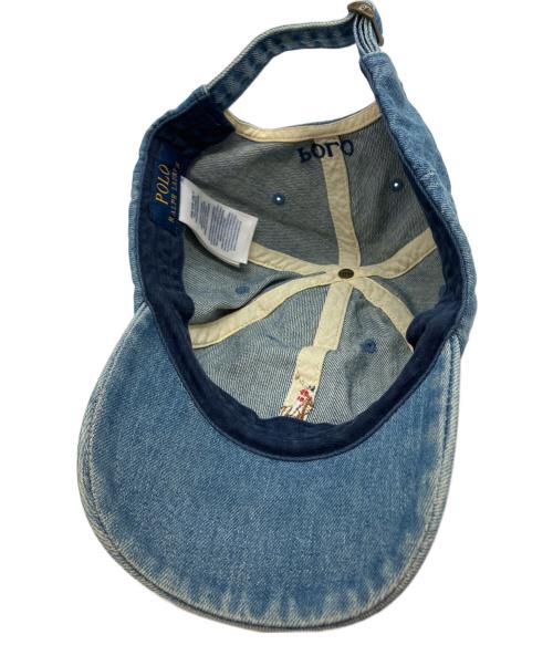 POLO RALPH LAUREN（ポロ・ラルフローレン）POLO RALPH LAUREN (ポロ・ラルフローレン) デニムキャップ ブルー サイズ:ONEの古着・服飾アイテム