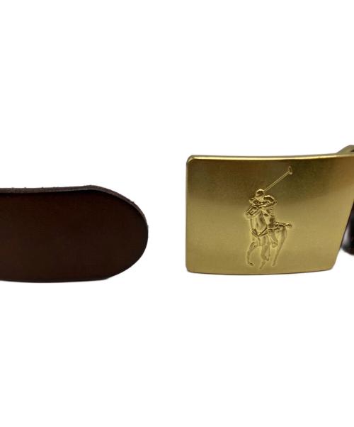 POLO RALPH LAUREN（ポロ・ラルフローレン）POLO RALPH LAUREN (ポロ・ラルフローレン) レザーベルト ブラウンの古着・服飾アイテム