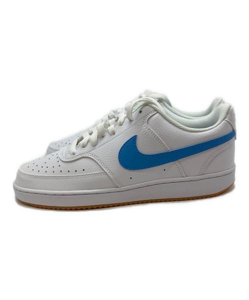 NIKE（ナイキ）NIKE (ナイキ) Court Vision Low コート ビジョン ロー ローカットスニーカー ホワイト×スカイブルー サイズ:26㎝の古着・服飾アイテム