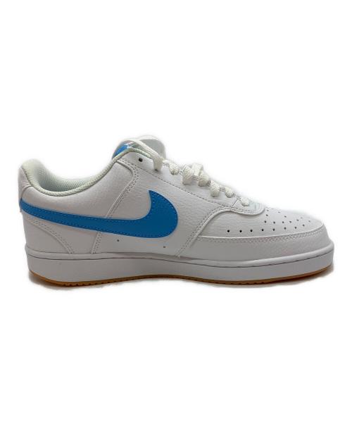 NIKE（ナイキ）NIKE (ナイキ) Court Vision Low コート ビジョン ロー ローカットスニーカー ホワイト×スカイブルー サイズ:26㎝の古着・服飾アイテム
