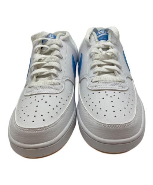 NIKE（ナイキ）NIKE (ナイキ) Court Vision Low コート ビジョン ロー ローカットスニーカー ホワイト×スカイブルー サイズ:26㎝の古着・服飾アイテム