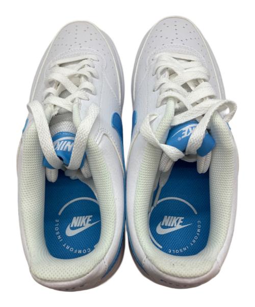NIKE（ナイキ）NIKE (ナイキ) Court Vision Low コート ビジョン ロー ローカットスニーカー ホワイト×スカイブルー サイズ:26㎝の古着・服飾アイテム