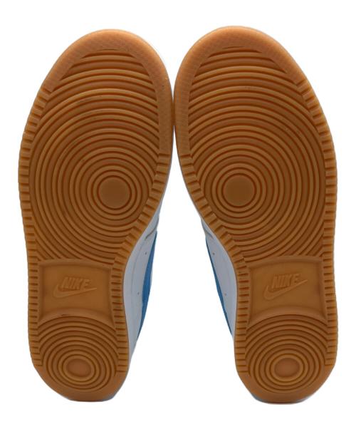 NIKE（ナイキ）NIKE (ナイキ) Court Vision Low コート ビジョン ロー ローカットスニーカー ホワイト×スカイブルー サイズ:26㎝の古着・服飾アイテム