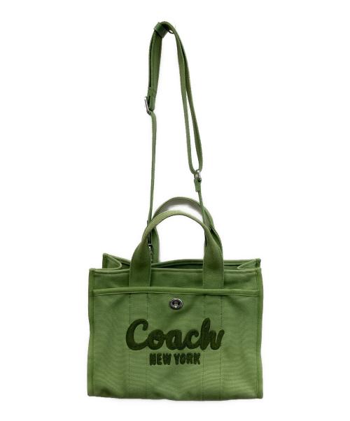 COACH（コーチ）COACH (コーチ) カーゴ トート B2457 2WAYバッグ グリーンの古着・服飾アイテム