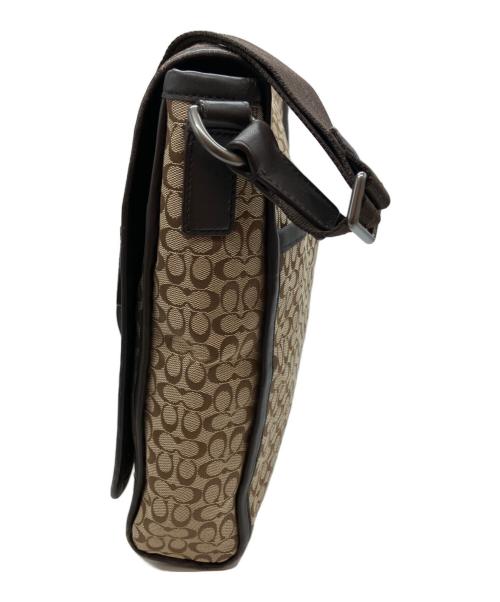 COACH（コーチ）COACH (コーチ) シグネチャー  A1373 ショルダーバッグ ベージュ×ブラウンの古着・服飾アイテム