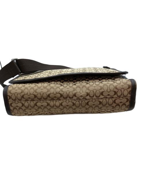COACH（コーチ）COACH (コーチ) シグネチャー  A1373 ショルダーバッグ ベージュ×ブラウンの古着・服飾アイテム