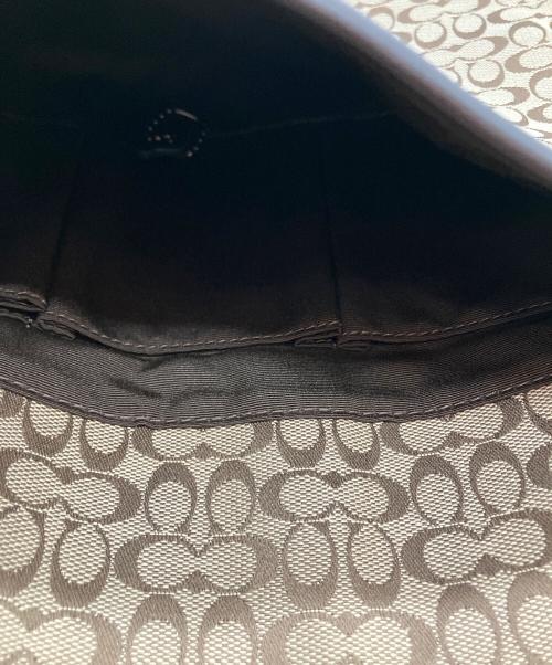 COACH（コーチ）COACH (コーチ) シグネチャー  A1373 ショルダーバッグ ベージュ×ブラウンの古着・服飾アイテム