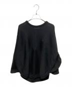 MAISON CIRCLEメゾンサークル）の古着「薄手ニット」｜ブラック