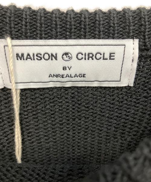 MAISON CIRCLE（メゾンサークル）MAISON CIRCLE (メゾンサークル) 薄手ニット ブラック サイズ:Freeの古着・服飾アイテム