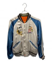 TAILOR 東洋（テーラー東洋）の古着「リバーシブルスカジャン」｜グレー×オレンジ