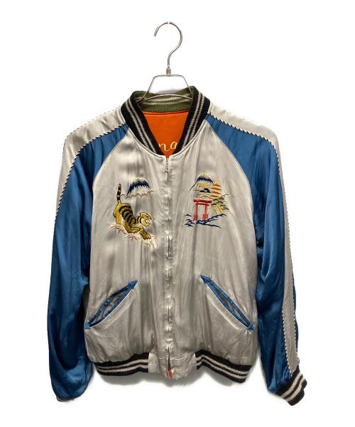 TAILOR 東洋（テーラー東洋）TAILOR 東洋 (テーラー東洋) リバーシブルスカジャン グレー×オレンジ サイズ:不明の古着・服飾アイテム