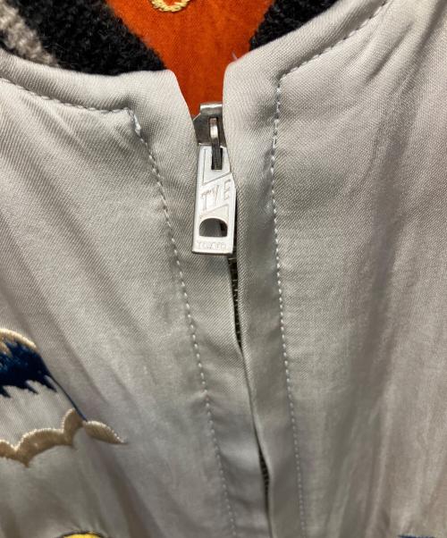 TAILOR 東洋（テーラー東洋）TAILOR 東洋 (テーラー東洋) リバーシブルスカジャン グレー×オレンジ サイズ:中の古着・服飾アイテム
