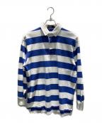 POLO RALPH LAURENポロ・ラルフローレン）の古着「ラガーシャツ」｜ホワイト×ブルー