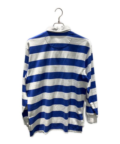 POLO RALPH LAUREN（ポロ・ラルフローレン）POLO RALPH LAUREN (ポロ・ラルフローレン) ラガーシャツ ホワイト×ブルー サイズ:Mの古着・服飾アイテム