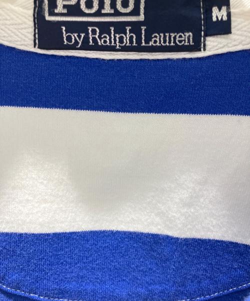 POLO RALPH LAUREN（ポロ・ラルフローレン）POLO RALPH LAUREN (ポロ・ラルフローレン) ラガーシャツ ホワイト×ブルー サイズ:Mの古着・服飾アイテム