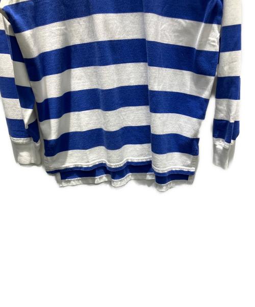 POLO RALPH LAUREN（ポロ・ラルフローレン）POLO RALPH LAUREN (ポロ・ラルフローレン) ラガーシャツ ホワイト×ブルー サイズ:Mの古着・服飾アイテム