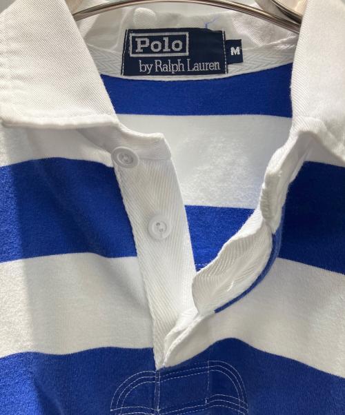 POLO RALPH LAUREN（ポロ・ラルフローレン）POLO RALPH LAUREN (ポロ・ラルフローレン) ラガーシャツ ホワイト×ブルー サイズ:Mの古着・服飾アイテム