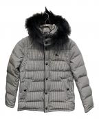 BURBERRY BLACK LABELバーバリーブラックレーベル）の古着「チェック ダウンジャケット」｜ホワイト×ブラック