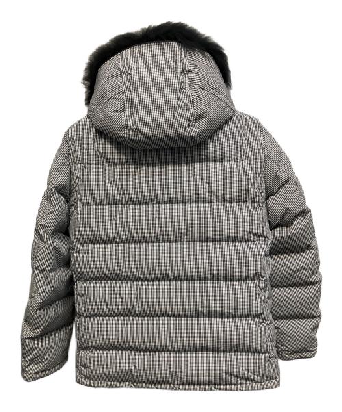 BURBERRY BLACK LABEL（バーバリーブラックレーベル）BURBERRY BLACK LABEL (バーバリーブラックレーベル) チェック ダウンジャケット ホワイト×ブラック サイズ:Mの古着・服飾アイテム