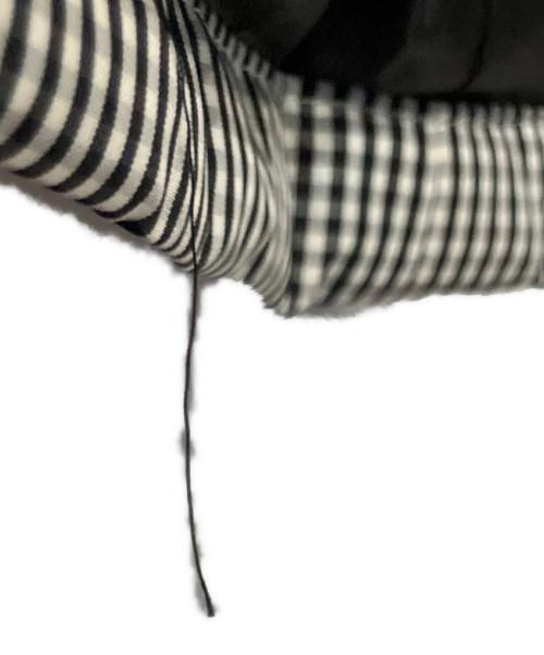 BURBERRY BLACK LABEL（バーバリーブラックレーベル）BURBERRY BLACK LABEL (バーバリーブラックレーベル) チェック ダウンジャケット ホワイト×ブラック サイズ:Mの古着・服飾アイテム